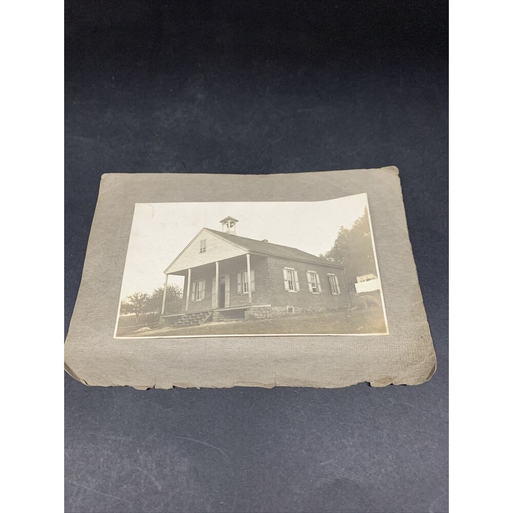 Vintage Black And White Photo Of Chestnut Grove School